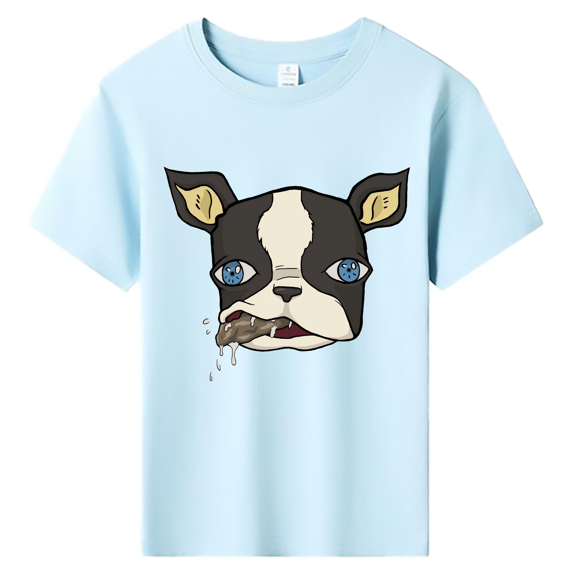 （画像用） ジョジョの奇妙な冒険 イギー JoJo's Bizarre Adventure Iggy 綿100％キッズTシャツ（フロントプリント）